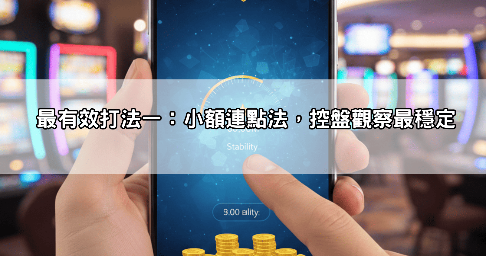 最有效打法一：小額連點法，控盤觀察最穩定