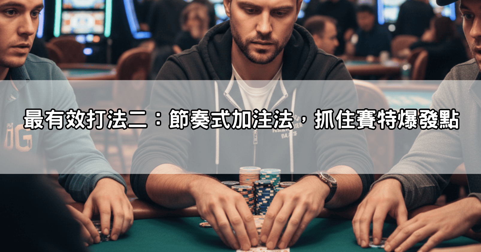 最有效打法二：節奏式加注法，抓住賽特爆發點
